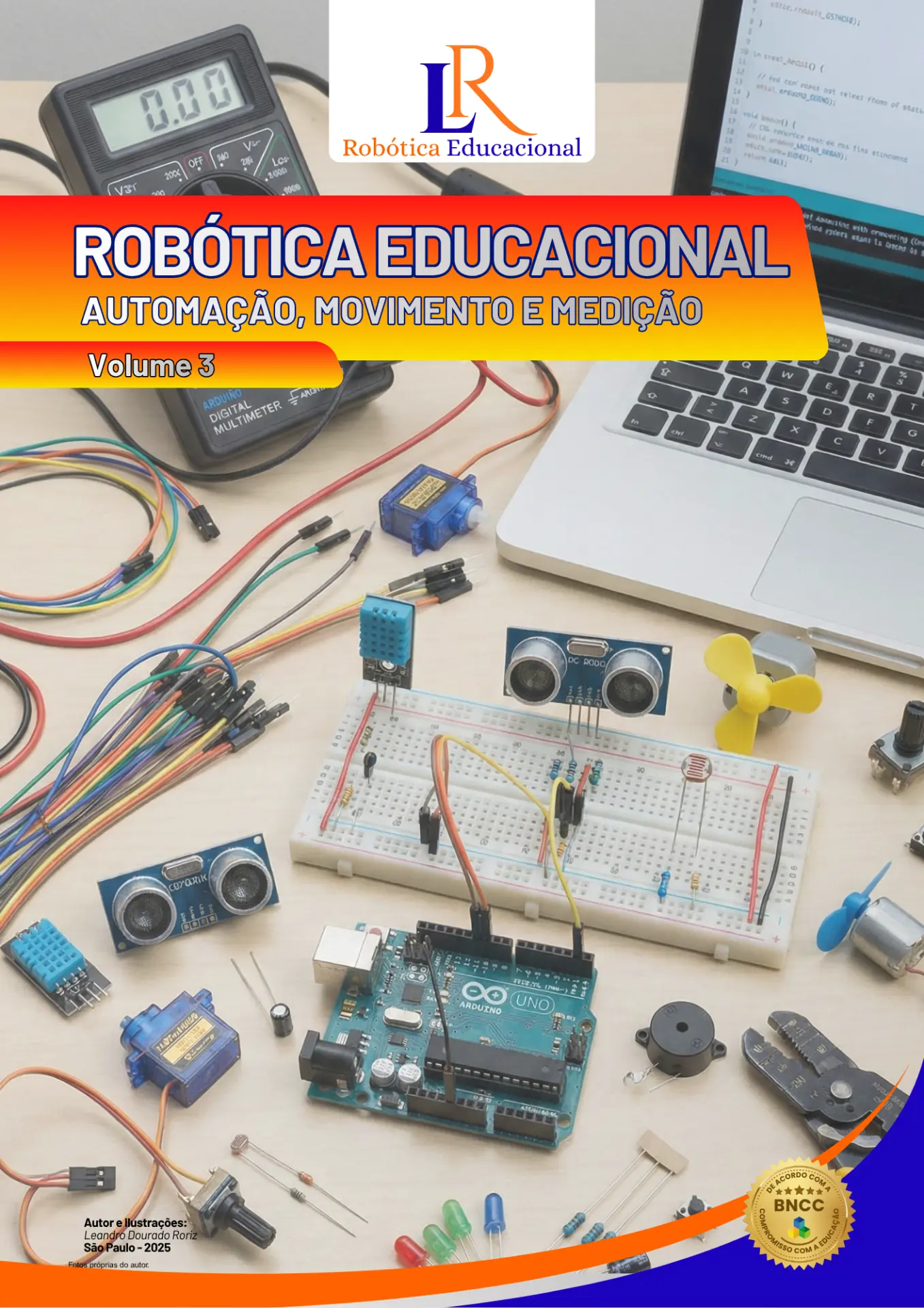 Capa do Volume 3: Automação, movimento e medição